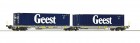 76418 Roco Articulated intermodal car of AAE with 2 containers